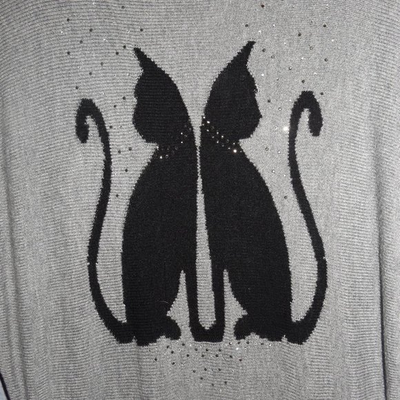 WHITE HOUSE BLACK MARKET sparkly black cat mini - Picture 2 of 4